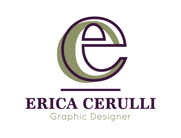 Erica Cerulli Graphic Designer Logo in color